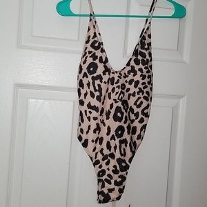 One Piece Cheetah Swimsuit